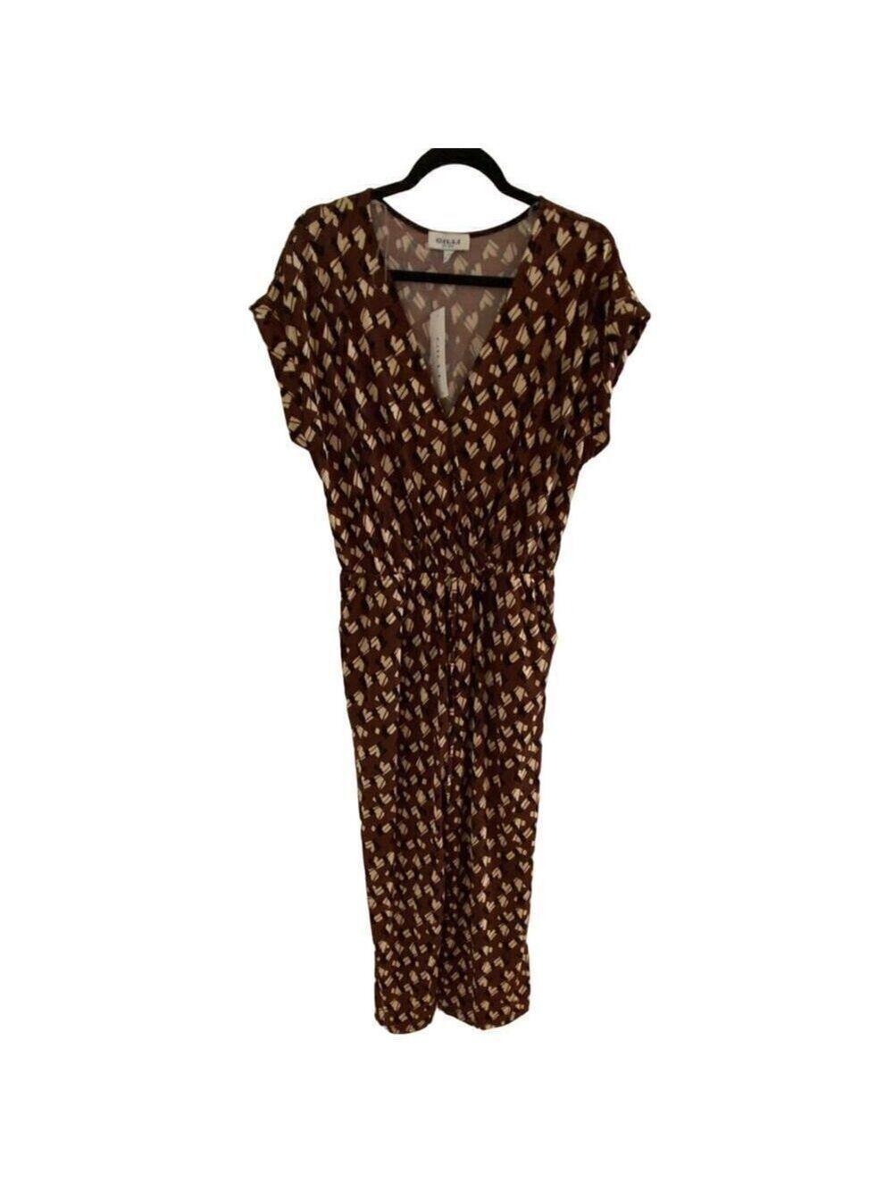 🛍️ G.I.L.I. Brown Jumpsuit w/ Black & White Ascents (NWT)